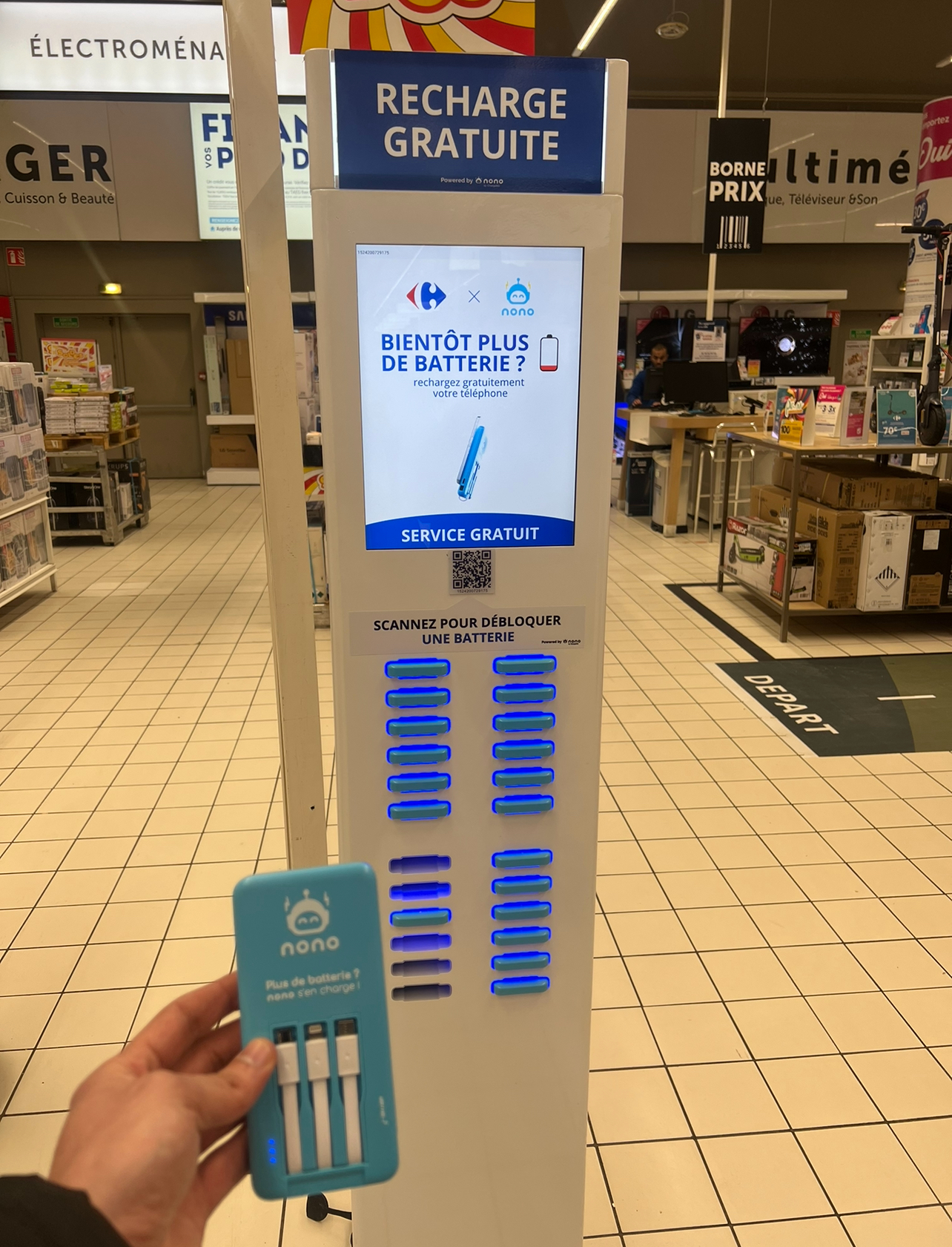 Nono kiosk closeup