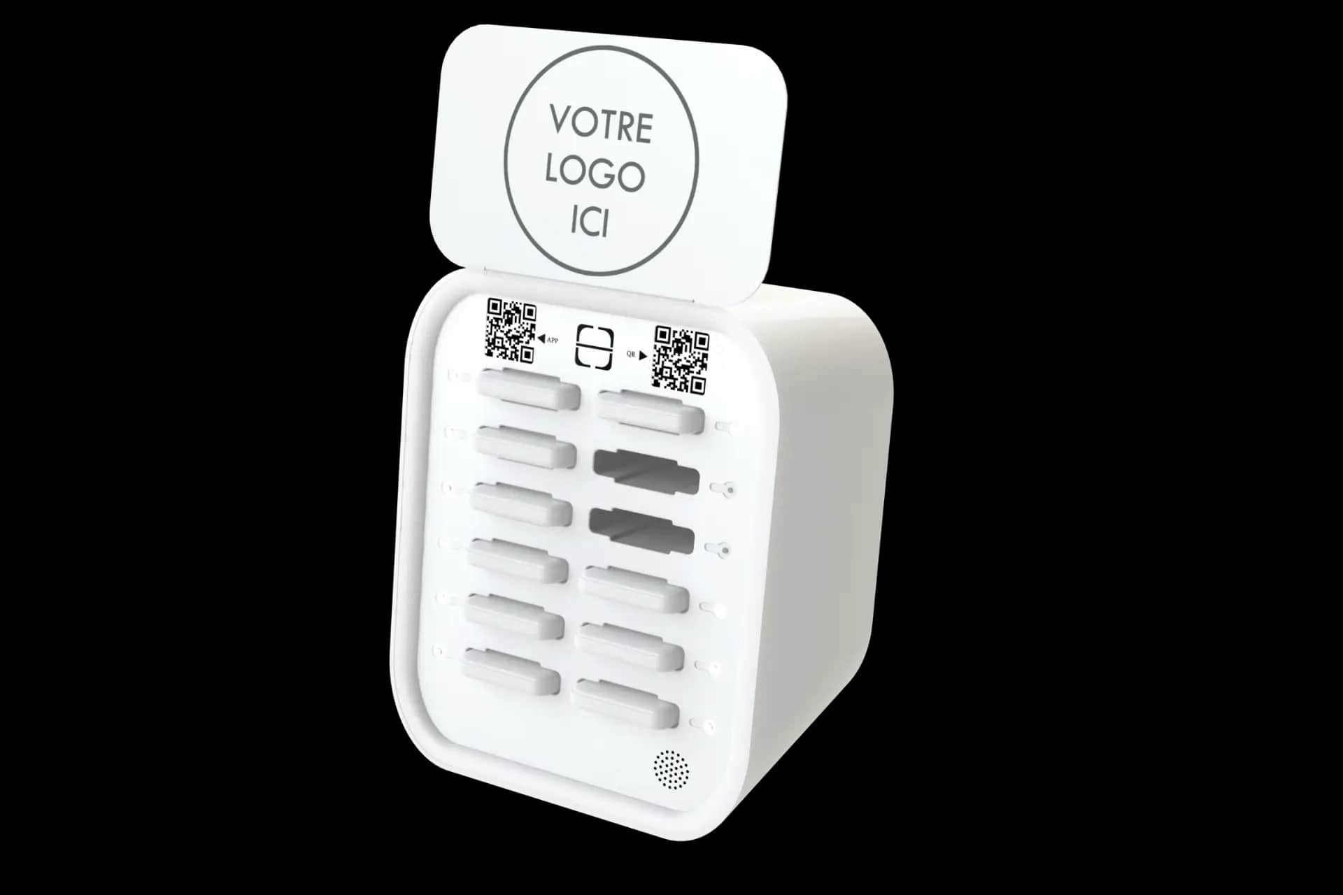 B12 - Borne de recharge portable pour smartphones - Station powerbank libre-service