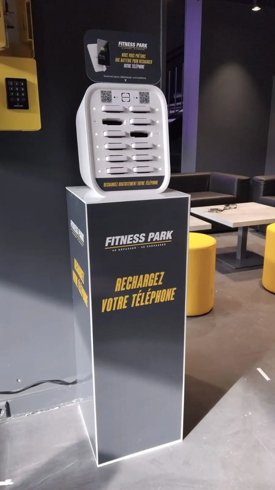 Installation NONO dans Fitness Park